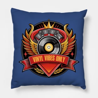Vinyl Vibes Only Pillow