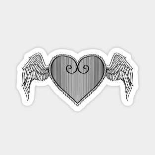 Winged Heart Magnet