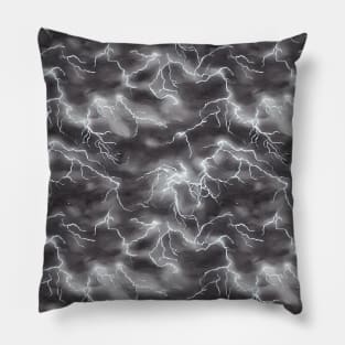 Lightning Storm Pattern Pillow