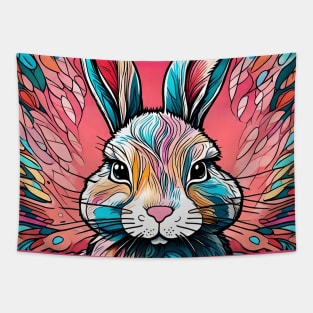Rainbow Hare #008 Tapestry