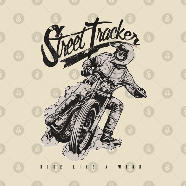 street tracker motorcycle by Pixel Poetry