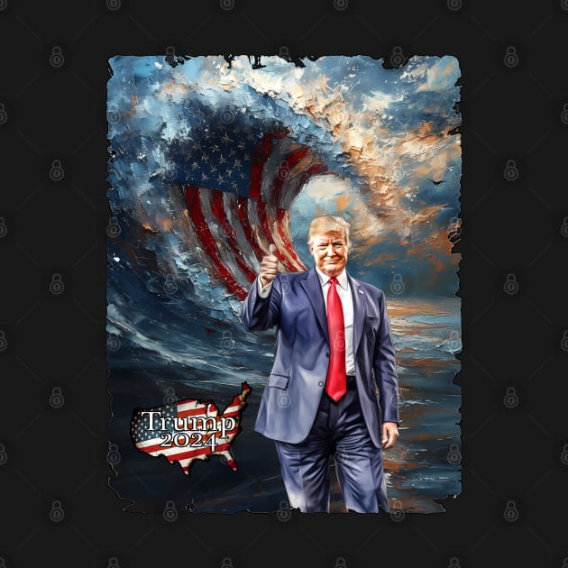 American Wave Trump 2024 by Lymmerik's Cube