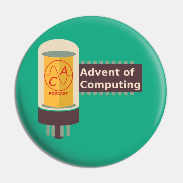 Advent of Computing Logo Pin by Advent of Computing