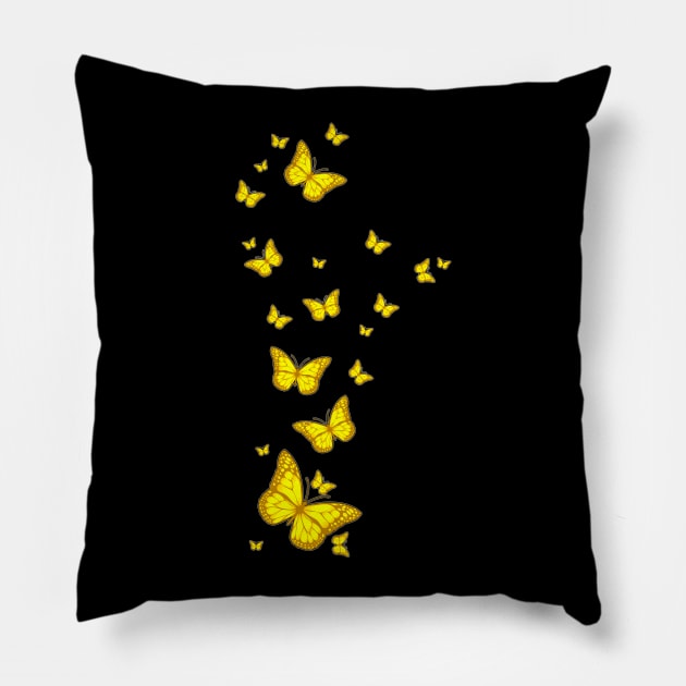 Butterflies in my Stomach Pillow by Aine Creative Designs