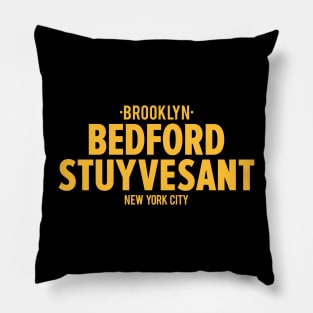 Bedford Stuyvesant Brooklyn Logo - Brooklyn Street Vibe, New York City Shirt Pillow