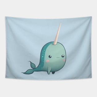 Cute Narwhal Tapestry