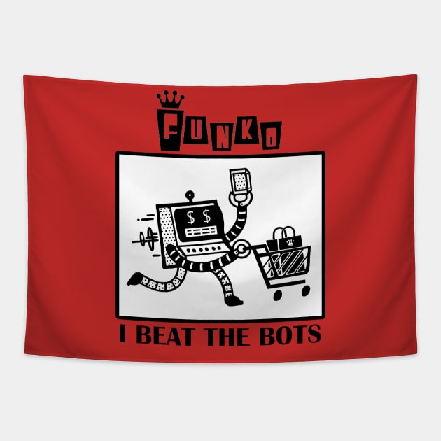 I Beat the Bots Tapestry by MightyNerd