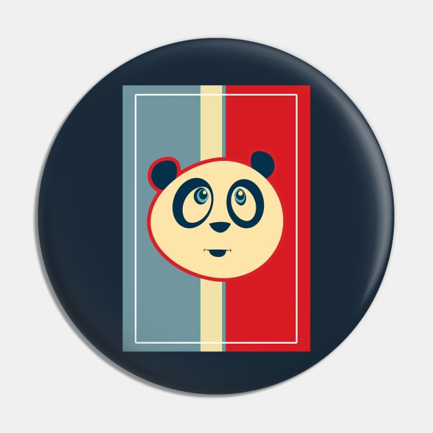 Panda Retro 3 Pin by adamzworld