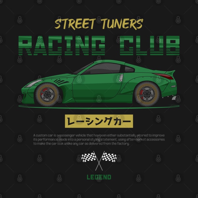 Midnight Racer Green 350 Z JDM by GoldenTuners