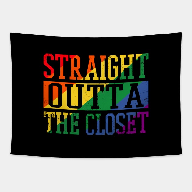 Straight Outta The Closet Tapestry by Zen Cosmos Official