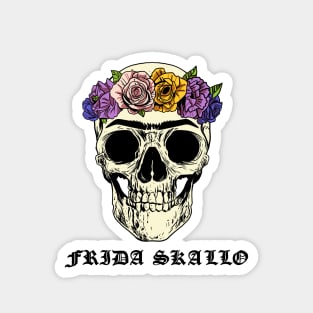 Frida Skallo - Frida Kahlo Sugar Skull Magnet