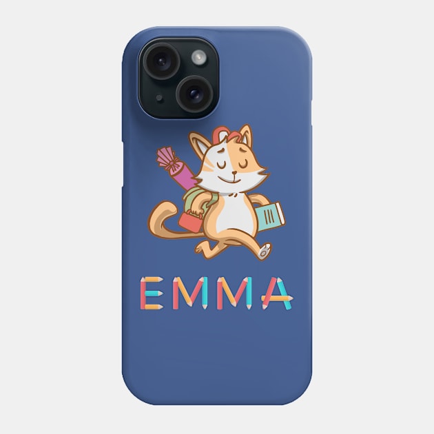 Einschulung Katze Emma Phone Case by DePit DeSign