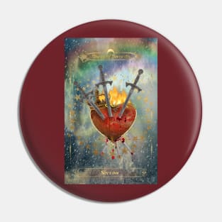 Three of Swords Tarot Pin