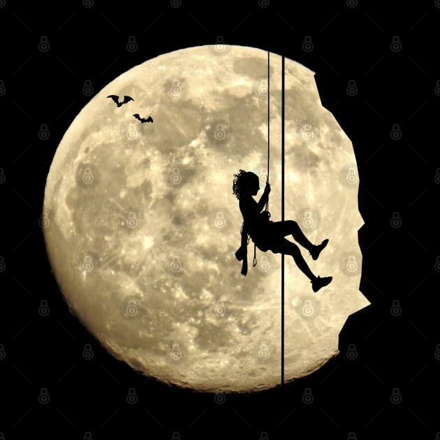 Mountaineering free climbing bouldering moon sky by BurunduXX-Factory