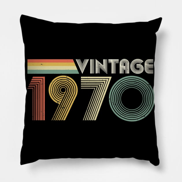 Vintage 1970, 50th Birthday Pillow by Charlotte123