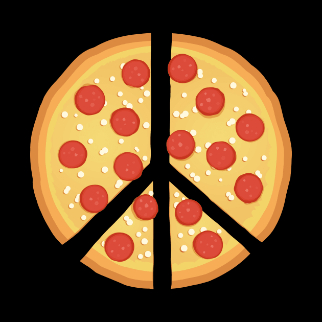 Pizza = peace by LateralArt