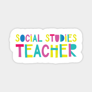 Social Studies Teacher Gift Idea Cute Back to School Magnet