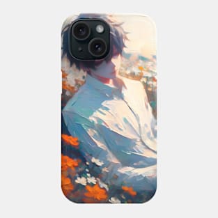 Resting Among the Flowers Phone Case