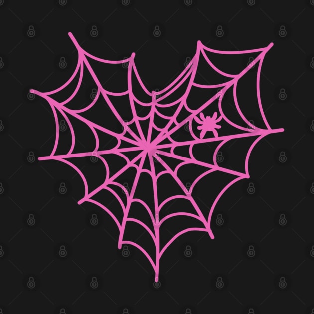 Pink Spidey web, girl spider web, adorable spider, love by PrimeStore