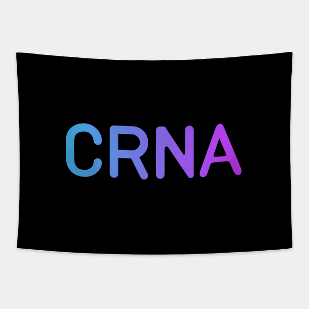 CRNA Nurse Anesthetist Retro Design Tapestry by Zen Cosmos Official