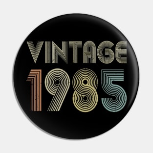 35th Birthday Gift Vintage 1985 Classic Men Women 35 Years Pin