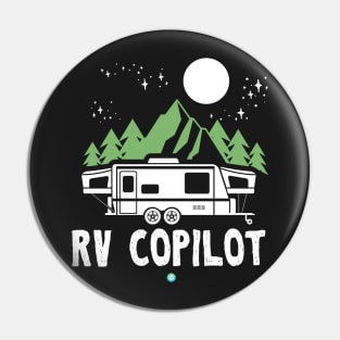 RV Copilot Camping Hiking Gift Idea Pin