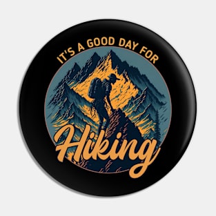 Hiking colorful Pin