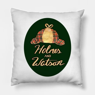 Holmes and Watson Pillow