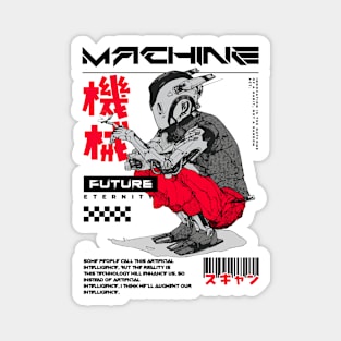 Cyberpunk Machine Art Magnet