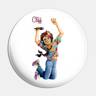 Cliff Caricature Cliff Richard funny Pin