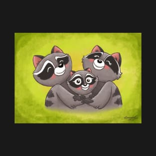 Raccoon Family! T-Shirt