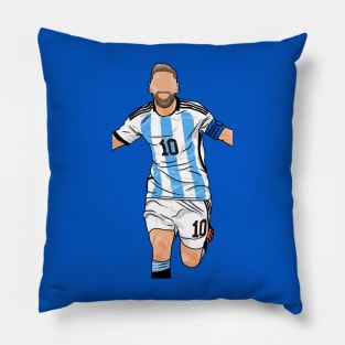 Lionel Messi GOAT 10 - Drawing Style Pillow