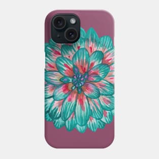 Blue aster flower Phone Case