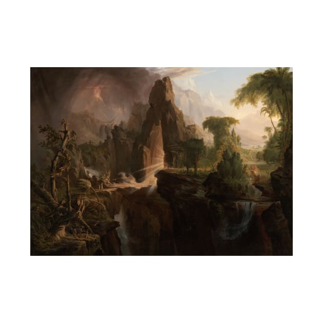 Expulsion from the Garden of Eden by Thomas Cole by Classic Art Stall