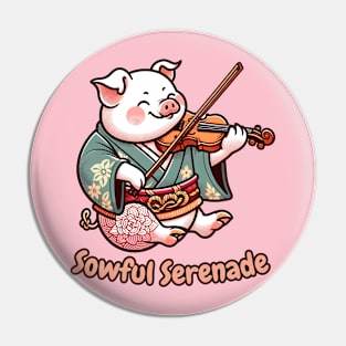 Violin pig Pin