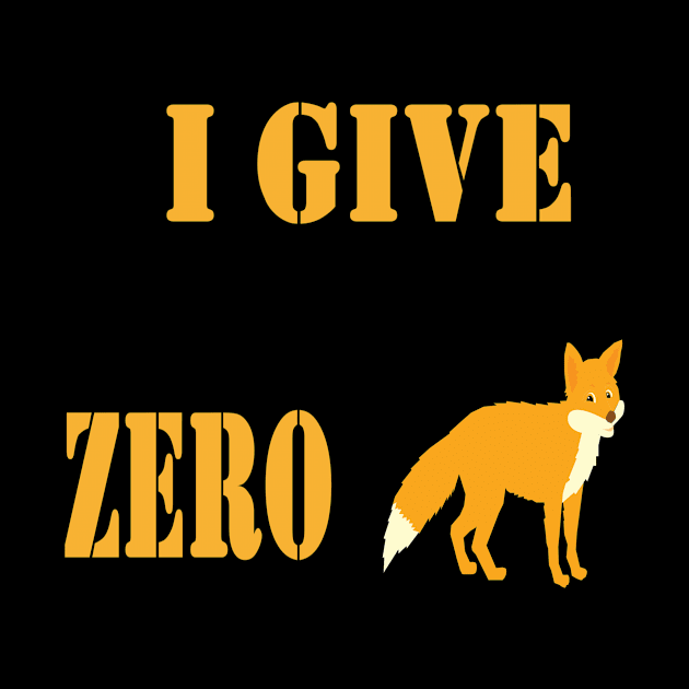 I give zero fox by NT85