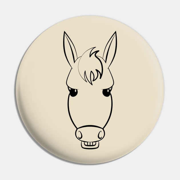 Donkey Pin by schlag.art