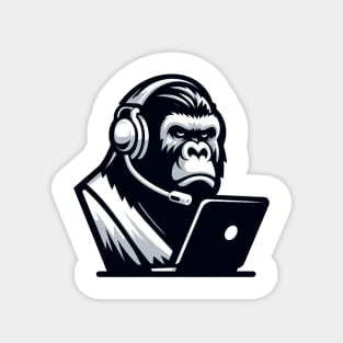 Groovy Gorilla: Tech-Savvy Ape Magnet