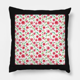 Peony buds watercolour Pillow