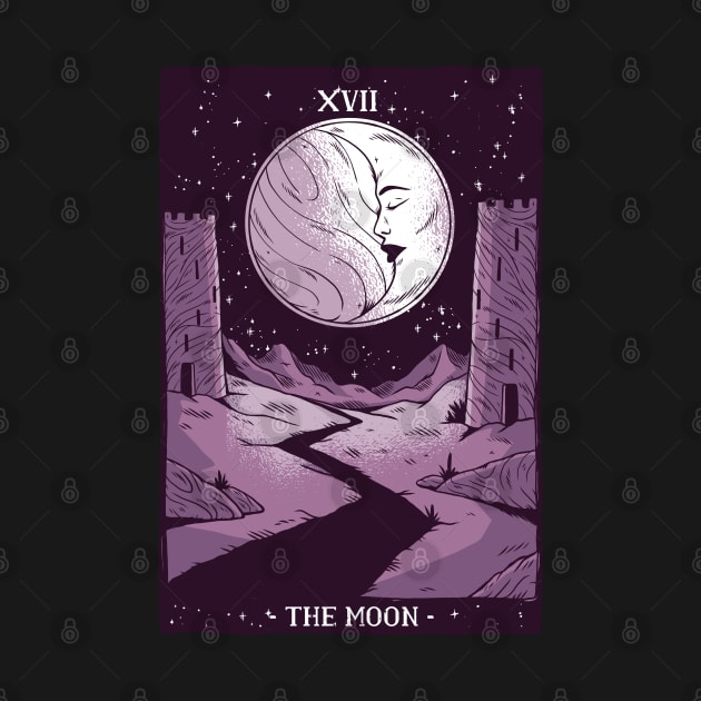 Tarot Card Crescent Moon Cosmic Magic - For Women or Witches by Kali Space