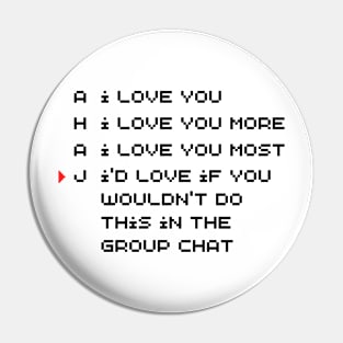 RWARB - Text Chat Pin