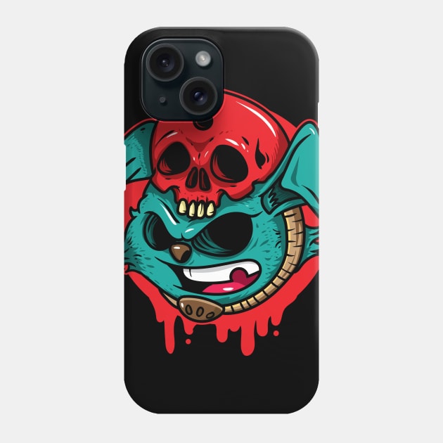 Bunny Skull Phone Case by nelsoncancio