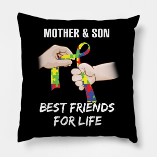 Best Friend Mama Son Autism Pillow