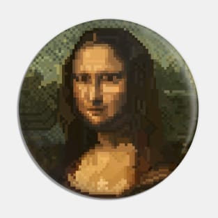 MONA LISA - pixelart Pin