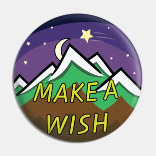 Make a Wish Mountain Cartoon Pin