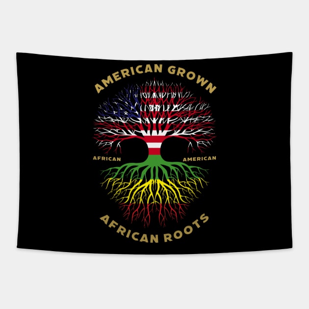 American Grown African Roots - African American Tapestry by UrbanLifeApparel