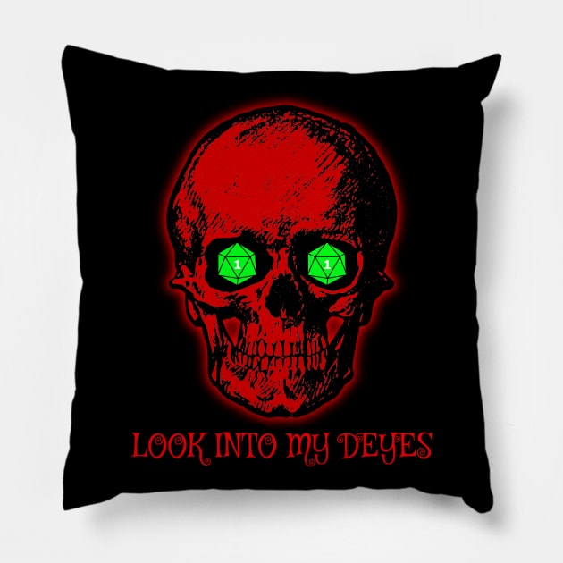 DM - Look into my deyes Pillow by Sifs Store