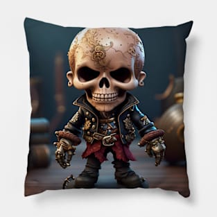 Skull Pirate Bobblehead Pillow