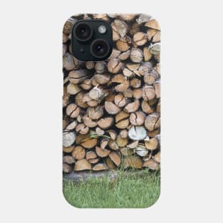 Woodpile photo Phone Case