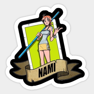 Wano; Nami and Zeus,  Sticker for Sale by SpookyKlauser